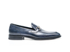Gianni - Mocassin Horse Horse Decò en cuir bleu marine
