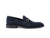 Gianni - Mocassin Horsebit en cuir suédé bleu marine