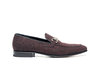 Gianni - Mocassins Horsebit en cuir rouge Stardust pour hommes