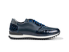 Italo - Bas veau running motif crocodile bleu