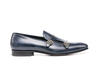 Lapo - Double moine déco cuir marine