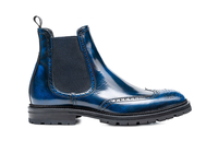 Luciano - Bottine Chelsea homme bleu poli