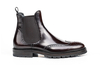 Luciano - Bottines Chelsea Homme en Cuir Poli Café