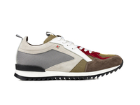 Mercurio - Low top running en daim multicolore marron