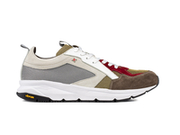 Mercurio - Running daim multicolore marron et semelle Vibram