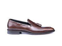 Romeo - Mocassins à pampilles en cuir déco pour hommes