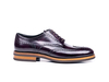 Volta - Derbies Wing Derby Homme En Cuir Poli Violet