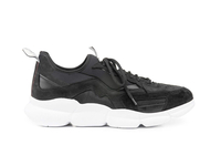 Vulcano - Sock sneakers veau velours noir