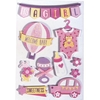 10 stickers 3D - Naissance fille