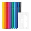 10 stylos gel fin 0, 4 mm + Pochoir basic