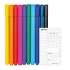10 stylos gel fin 0, 4 mm + Pochoir fl