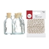 105 mini bouteilles verre 6 cm bouchon li
