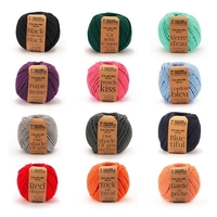 12 bobines de fil en coton pour macram