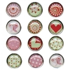 12 magnets Epoxy curs et motifs
