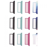 12 stickers onglets pour Bullet journal - couleurs pastel