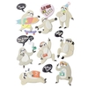 15 stickers 3D - Paresseux