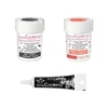 2 colorants alimentaires corail-noir + Stylo gla