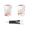 2 colorants alimentaires corail-orange + Stylo gla