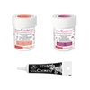 2 colorants alimentaires corail-pourpre + Stylo gla