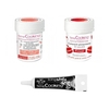 2 colorants alimentaires corail-rouge + Stylo gla