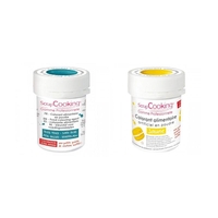 2 colorants alimentaires en poudre - bleu fonc