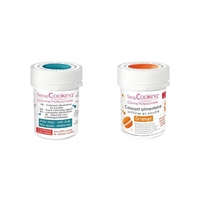 2 colorants alimentaires en poudre - bleu fonc