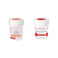 2 colorants alimentaires en poudre - corail-rouge