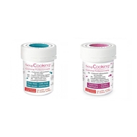 2 colorants alimentaires en poudre - pourpre-bleu fonc