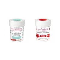 2 colorants alimentaires en poudre - rouge-vert d