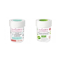 2 colorants alimentaires en poudre - vert d