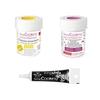 2 colorants alimentaires jaune-pourpre + Stylo gla