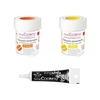 2 colorants alimentaires orange-jaune + Stylo gla