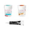 2 colorants alimentaires orange-turquoise + Stylo gla