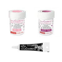 2 colorants alimentaires pourpre-rose poudr