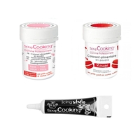 2 colorants alimentaires rose poudr