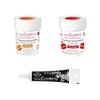 2 colorants alimentaires rouge-orange + Stylo gla