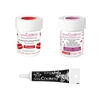 2 colorants alimentaires rouge-pourpre + Stylo gla