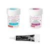 2 colorants alimentaires turquoise-pourpre + Stylo gla