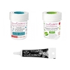 2 colorants alimentaires vert-bleu fonc