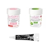 2 colorants alimentaires vert-rose poudr