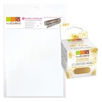 2 feuilles plastique semi-rigides