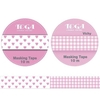 2 masking tapes rose - vichy & curs