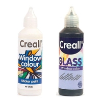 2 peintures repositionnables pour vitres 80 ml - N&B