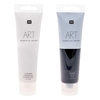 2 tubes de peinture acrylique 100 ml - N&B