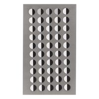 200 autocollants yeux ronds blanc et noir - 0, 8 cm