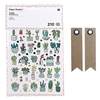 210 autocollants plantes d