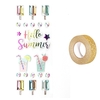 22 stickers 3D Hello Summer + masking tape dor