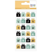 24 autocollants puffies de No