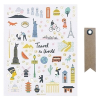 260 autocollants Monuments du Monde + 20
