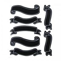 28 Stickers ardoise - banderoles